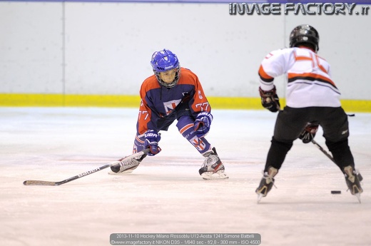 2013-11-10 Hockey Milano Rossoblu U12-Aosta 1241 Simone Battelli